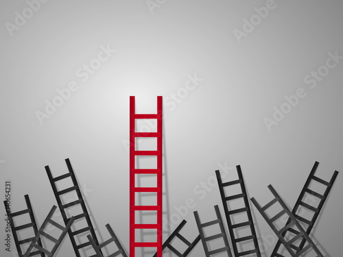 Different ladder concept , paper art style