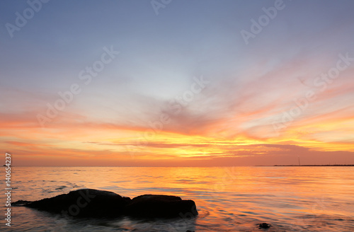 Beautiful Sun Set at Bahia Honda State Park  Key West  Florida.