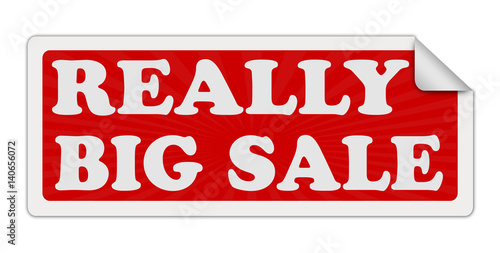 REALLY BIG SALE red label