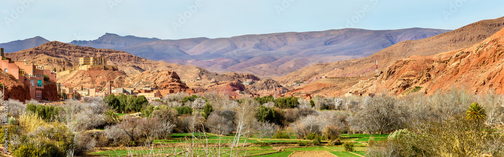 Landscape of Dades Valley in the High Atlas Mountains, Morocco