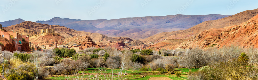 Landscape of Dades Valley in the High Atlas Mountains, Morocco Landscape of Dades Valley in the High Atlas Mountains, Morocco