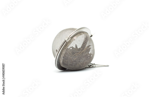 tea strainer isolated on white background