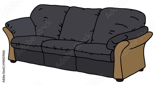 Black sofa