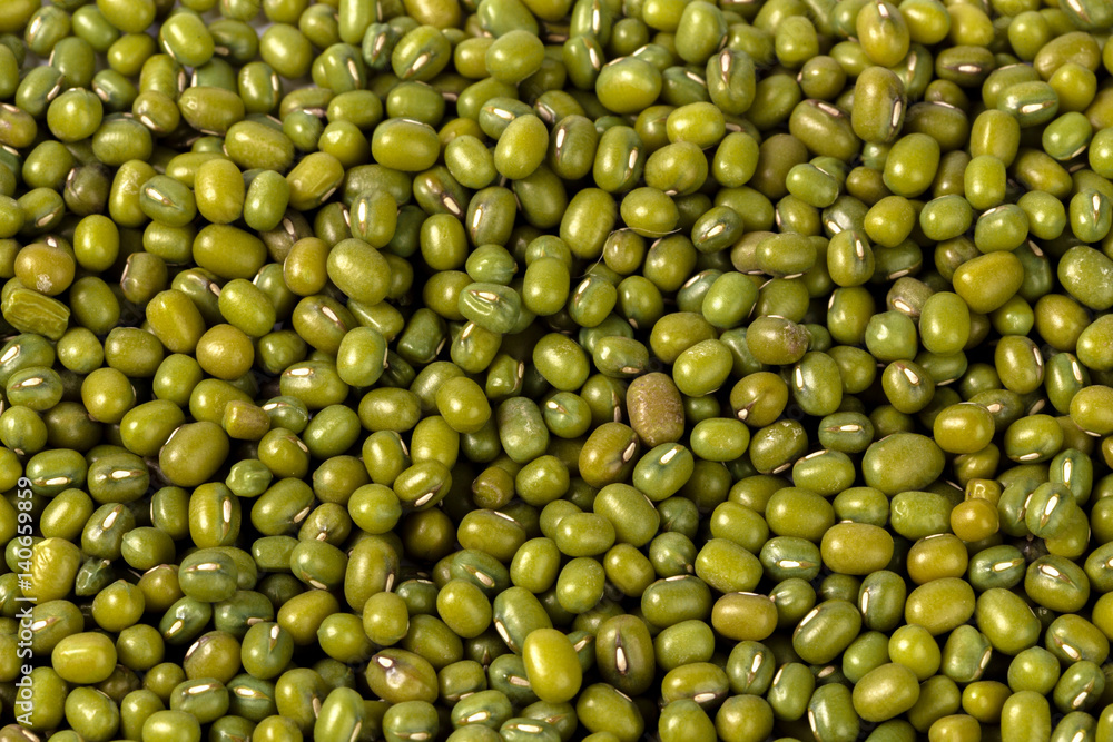 Mung beans isolated on white background Mung beans isolated on white background