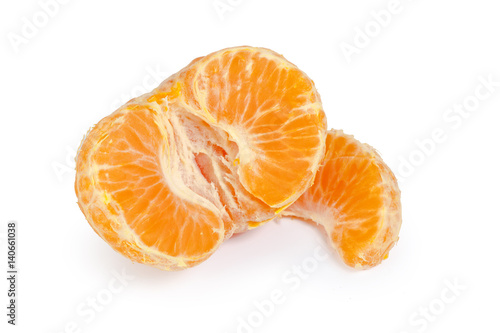 Mandarin isolated on white background