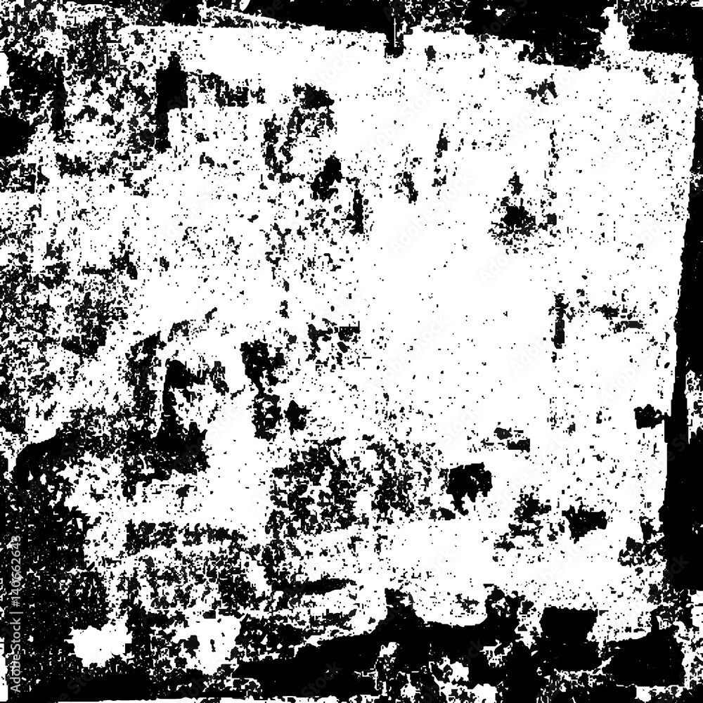 Fototapeta premium Black grunge vector background. Distressed overlay texture