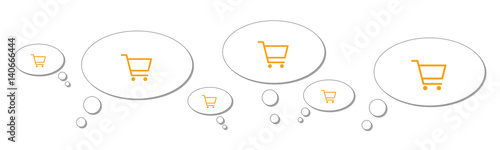 Gedankenblasen - Shopping