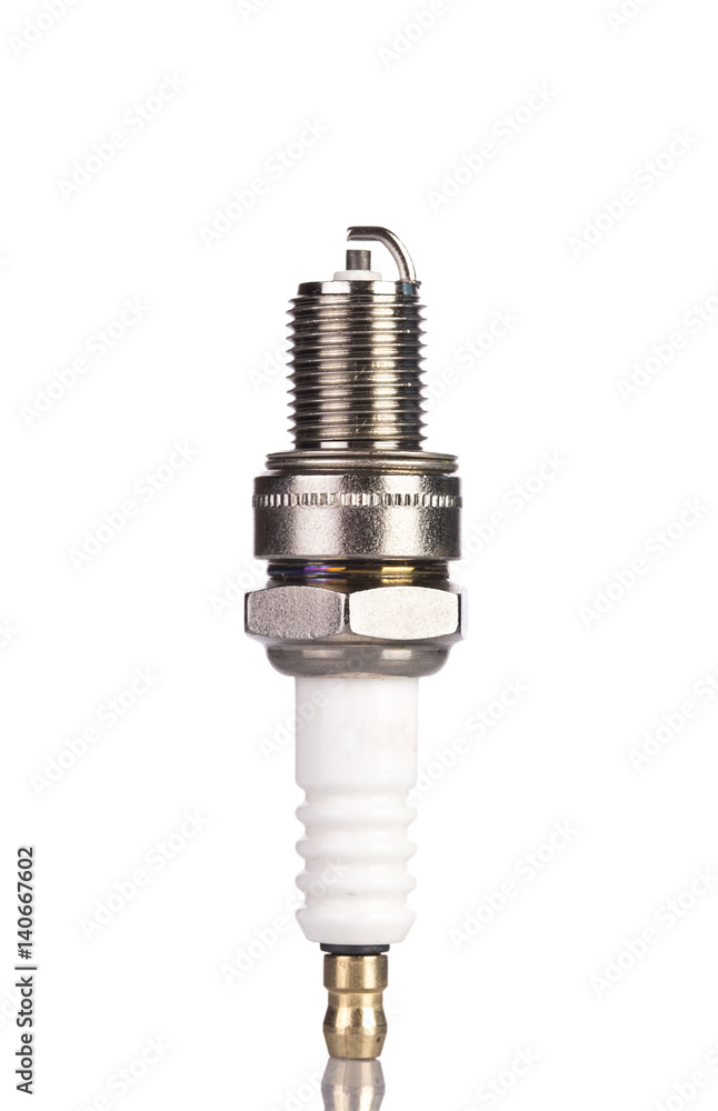 Spark Plug On White Background Spark Plug On White Background