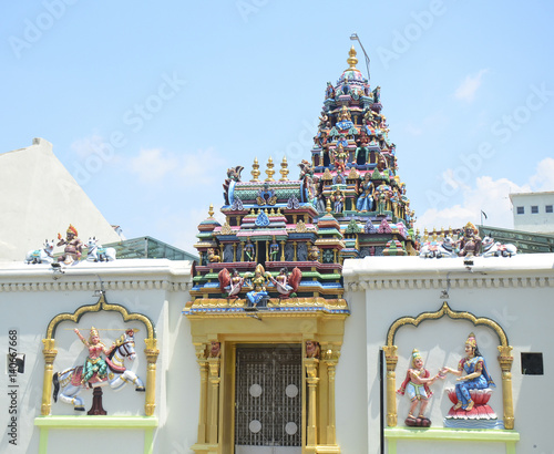 Georgetown, Penang, Malaysia - March, 2017: Sri Mahamariamman Temple