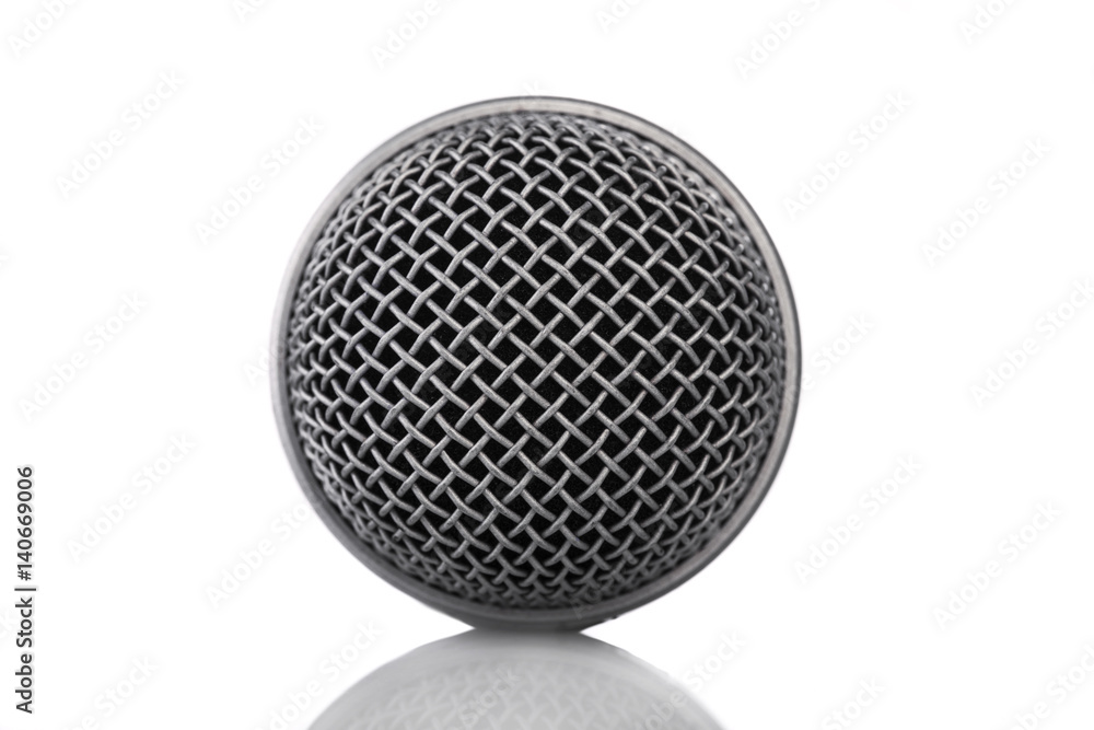 head microphone isolated on white background head microphone isolated on white background