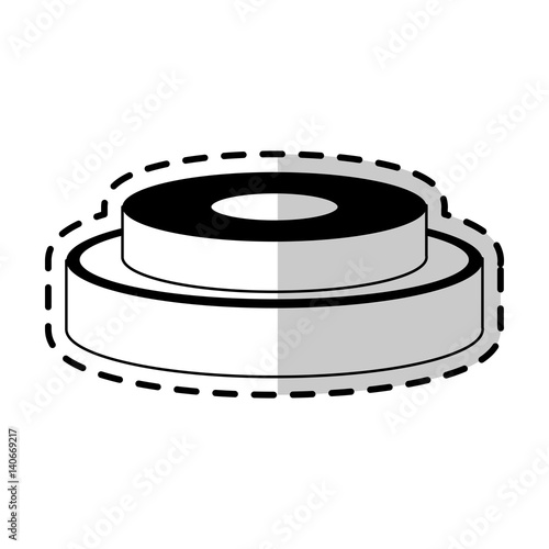 barbell weights icon image vector illustration design 