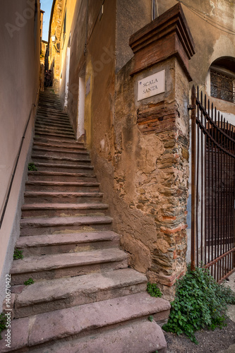 Castagneto Carducci  Leghorn  Italy - Scala Santa  typical medieval streets in the historic center