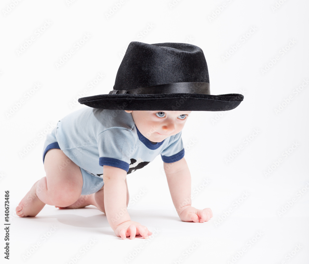 Baby boy black fedora hat best sale