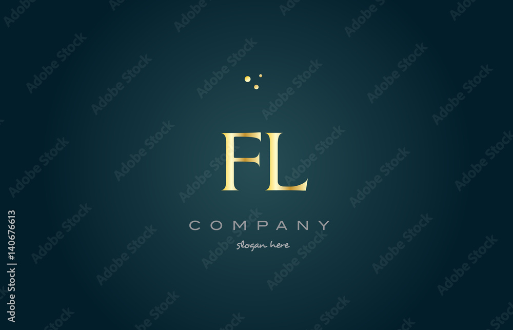 fl f l gold golden luxury alphabet letter logo icon template fl f l gold golden luxury alphabet letter logo icon template