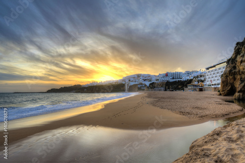 The beach at Albufeira, Portugal