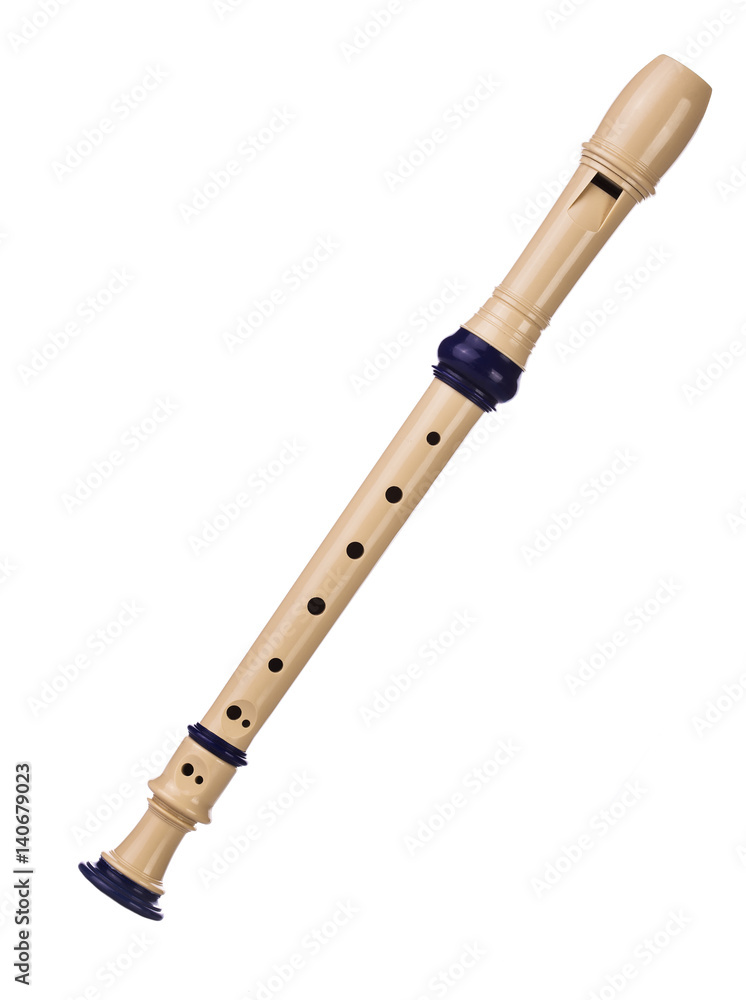 Isolated flute on white background Isolated flute on white background