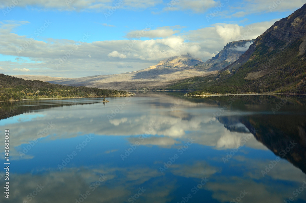 St. Marys Lake in Glacier National Park, Montana, USA