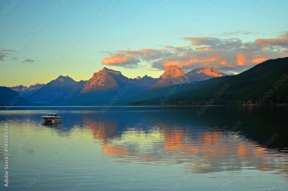 Lake McDonald in Glacier National Park, Montana, USA Lake McDonald in Glacier National Park, Montana, USA