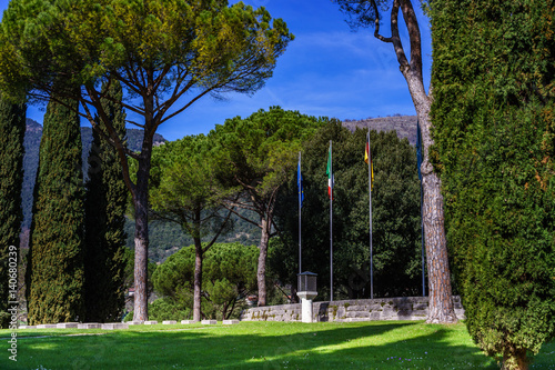 The german war cemetery of the city of montecassino photo