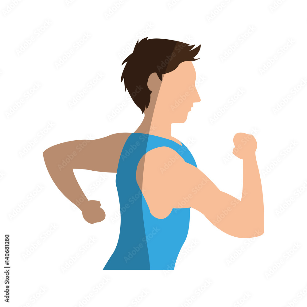 man cartoon icon over white background. colorful design. vector illustration man cartoon icon over white background. colorful design. vector illustration