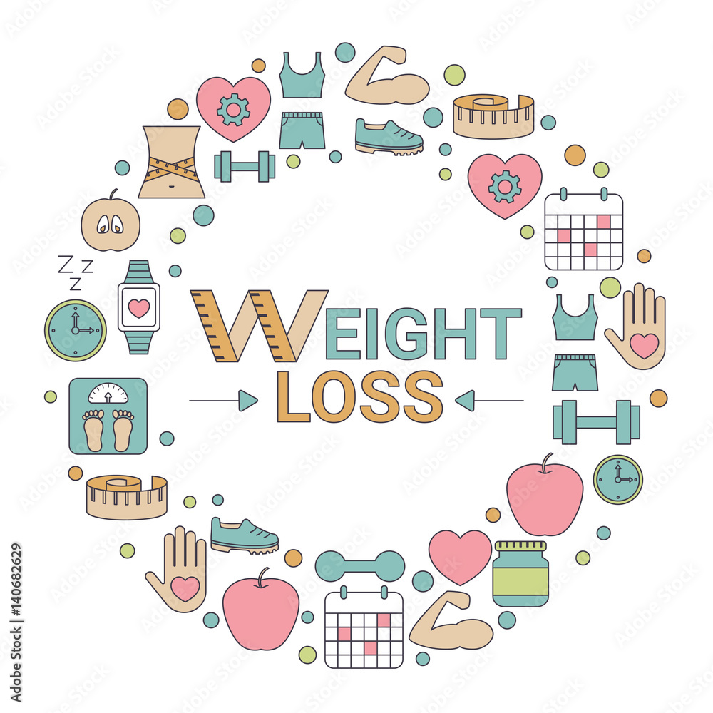 Weight loss concept. Weight loss concept.