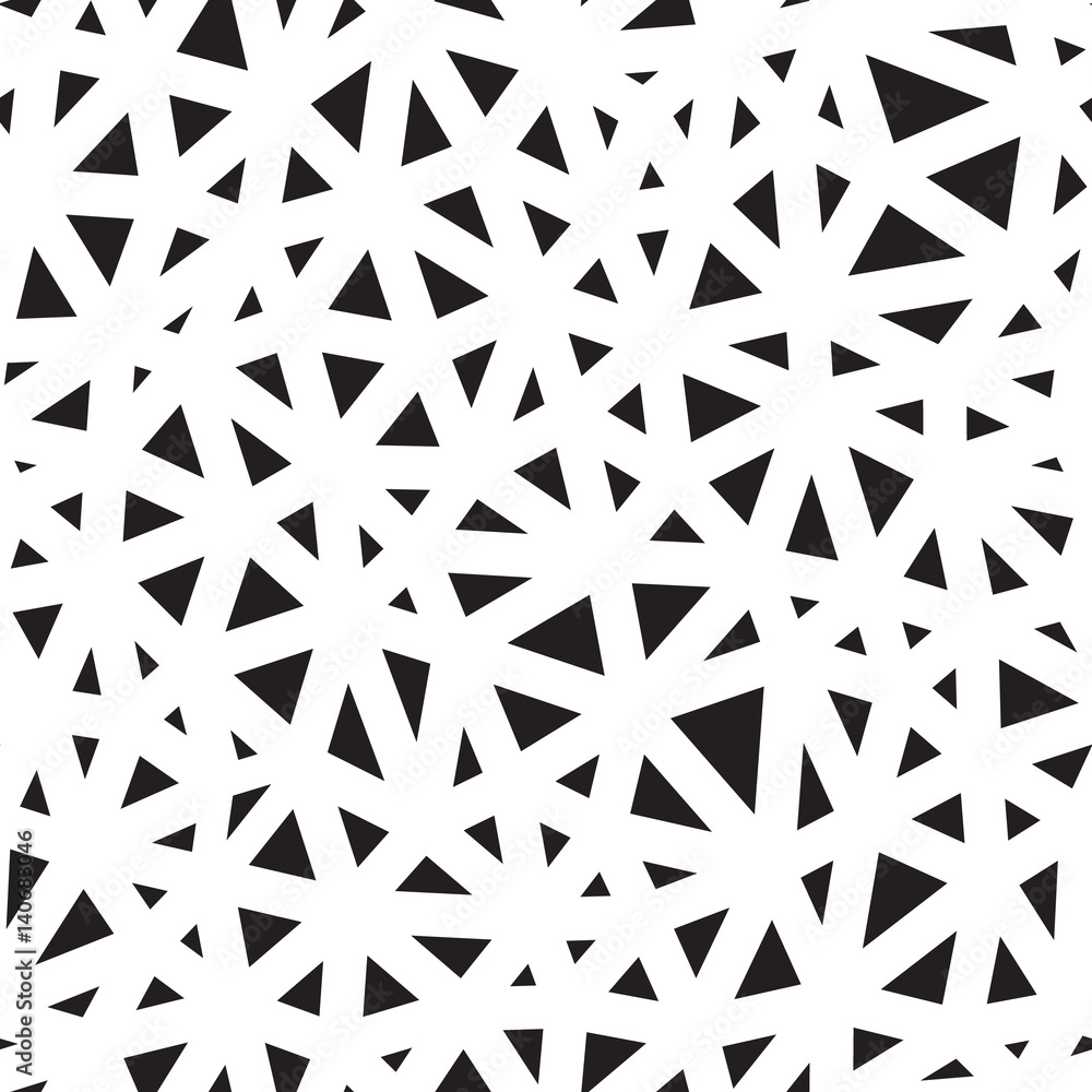 Seamless abstract vector pattern with irregular black triangles Seamless abstract vector pattern with irregular black triangles
