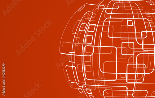 Vector modern techology concept background.