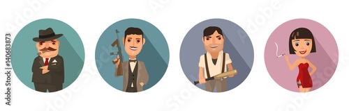 Set person Mafia. Don, capo, soldier, prostitute.