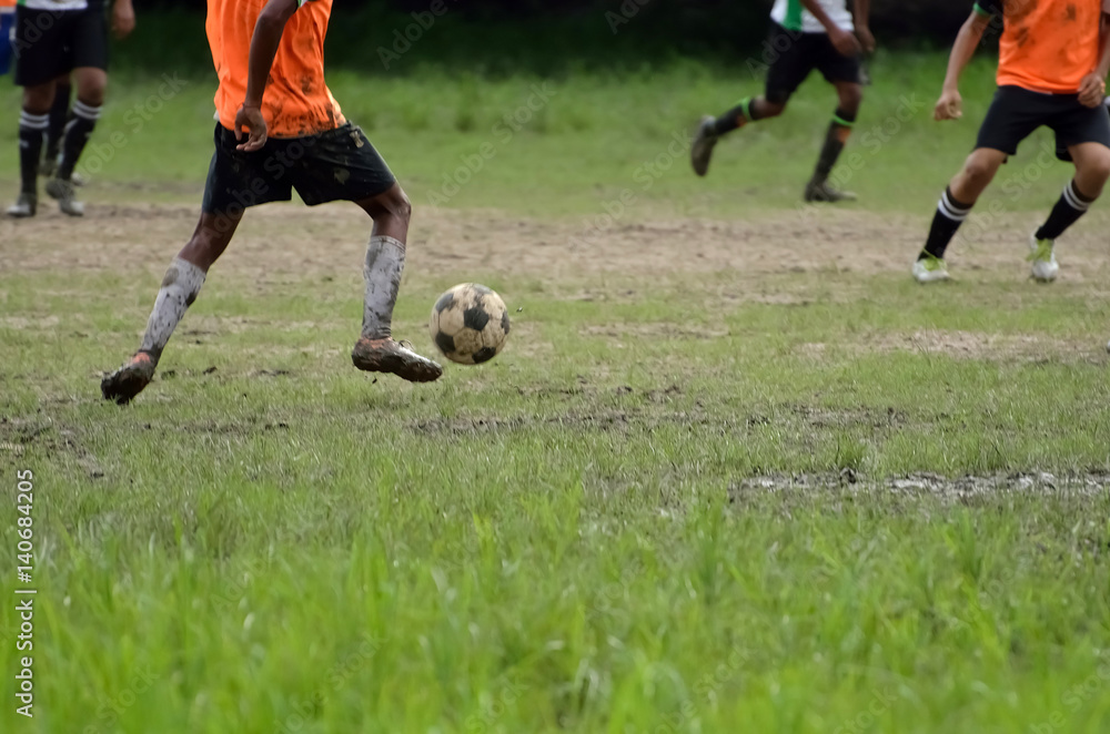 Fototapeta premium playing soccer