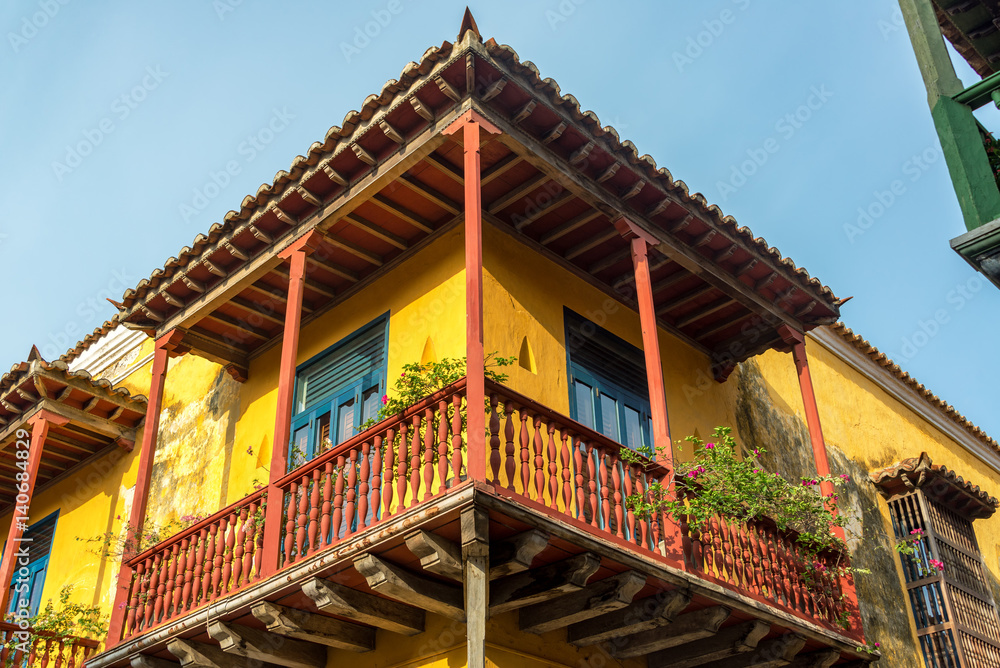 Beautiful Colonial Balcony in Cartagena