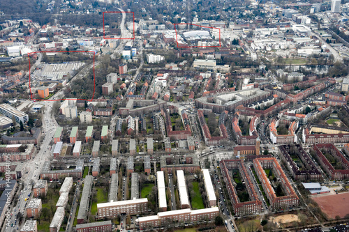 The north of Germany and Hamburg from above photo