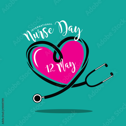 International Nurse Day design.  EPS 10 vector.