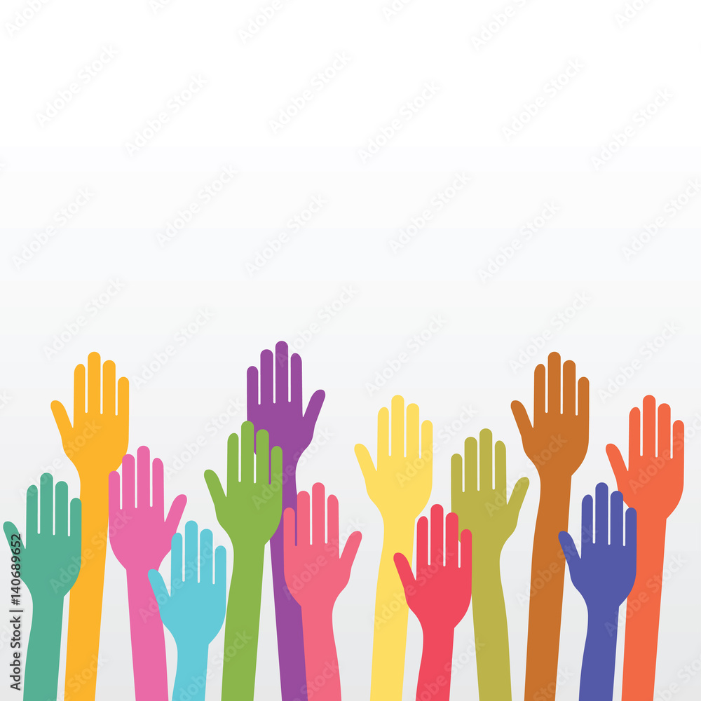 Warm and friendly hands vector. Warm and friendly hands vector.