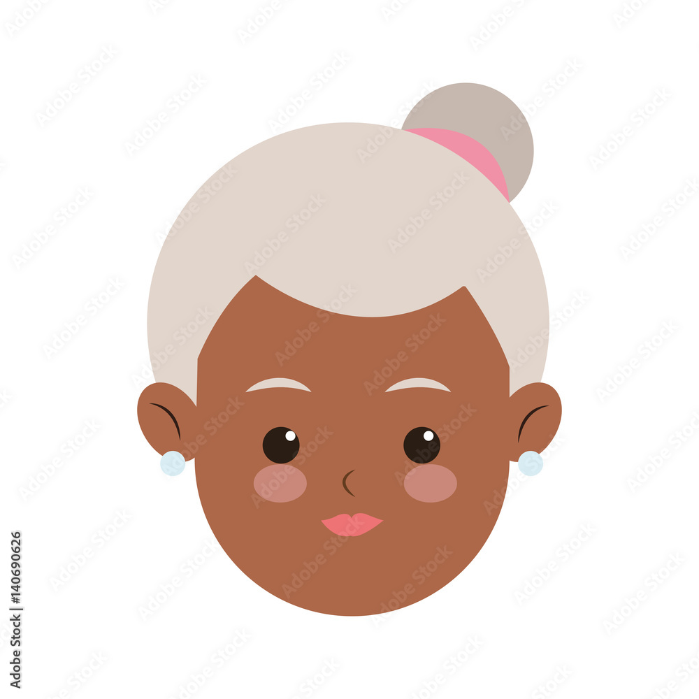 old woman cartoon icon over white background. colorful design. vector illustration old woman cartoon icon over white background. colorful design. vector illustration
