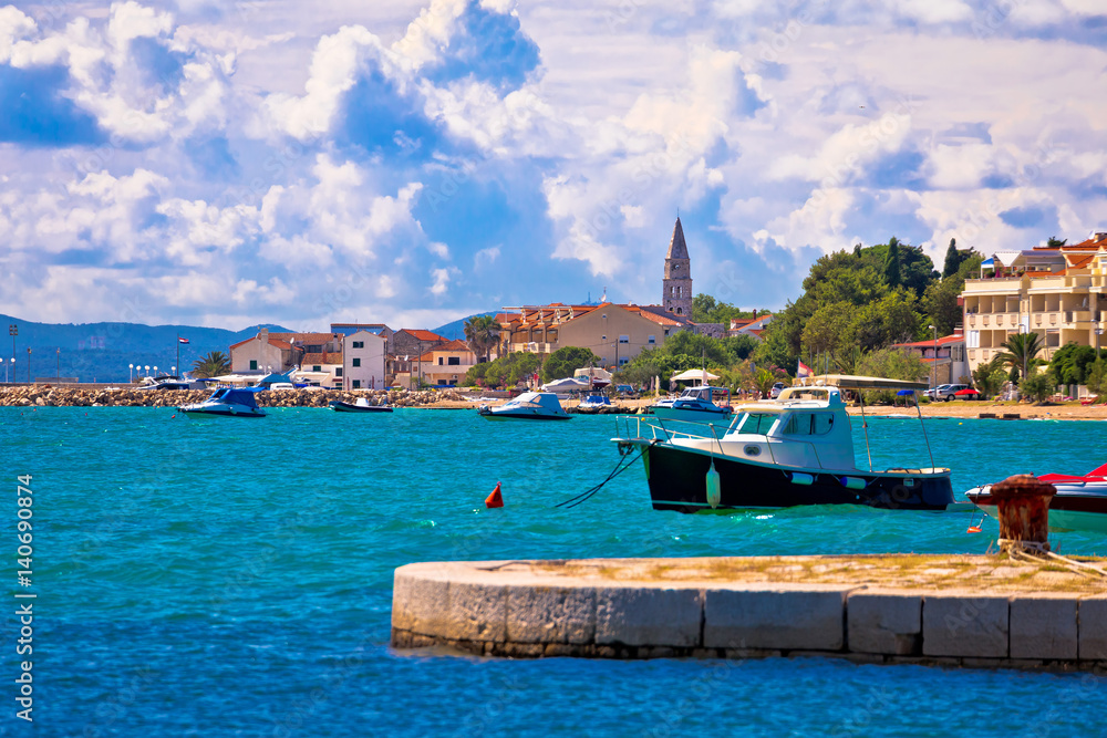 Fototapeta premium Turanj village turquoise coast view