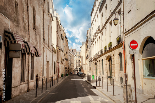 Canvas Print Street in Paris