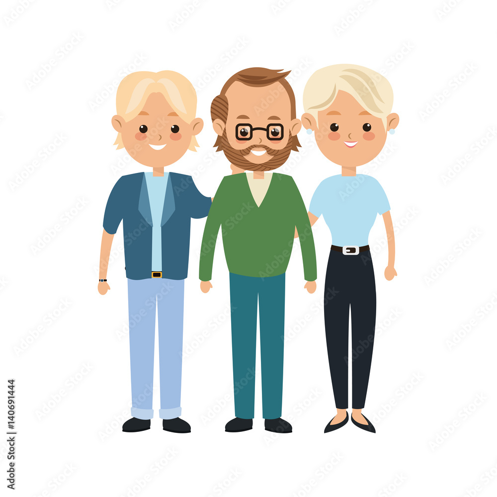group of people cartoon icon over white background. colorful design. vector illustration group of people cartoon icon over white background. colorful design. vector illustration