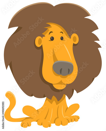 Fototapeta Naklejka Na Ścianę i Meble -  lion cartoon character