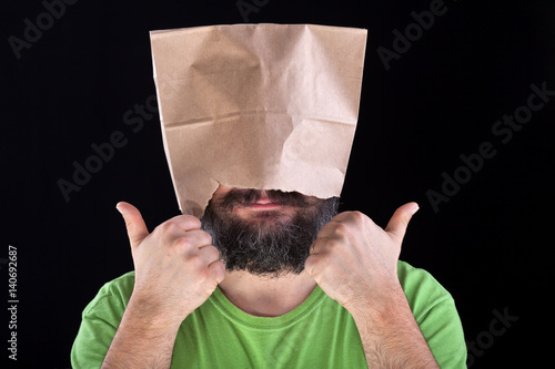 Ignorance is bliss - man likes his eyes and head being covered photo