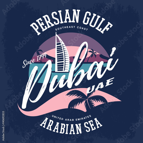 Hotel Burj Al Arab as Dubai or UAE sign