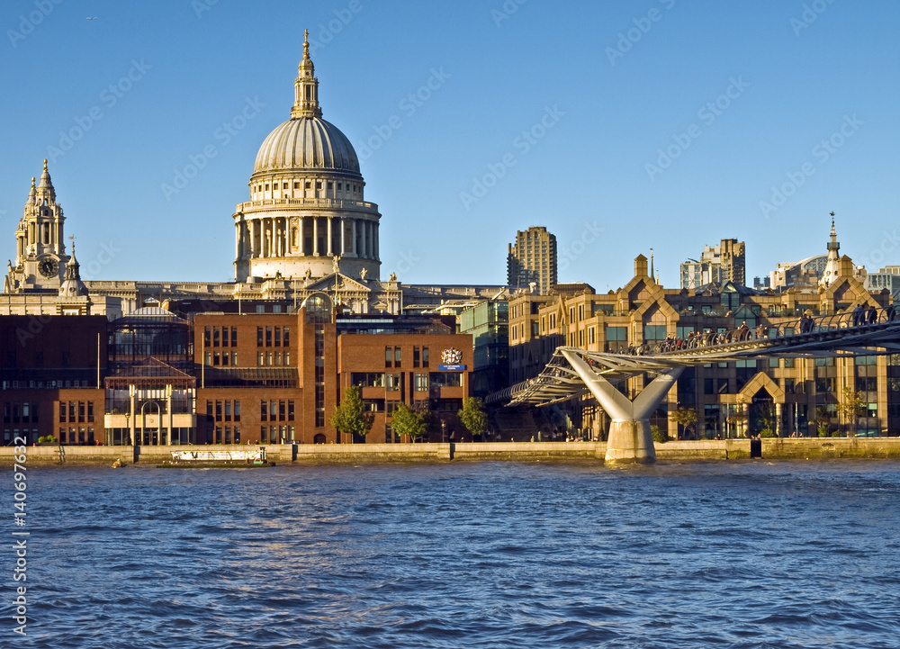 London - St Paul's and the Millenium Bridge