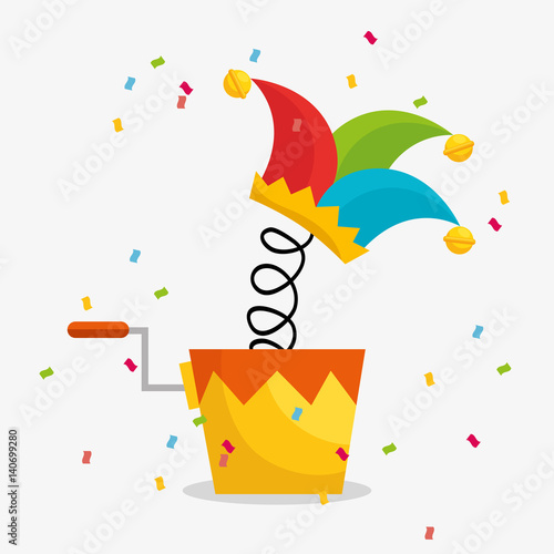 april fools day celebration card vector illustration design