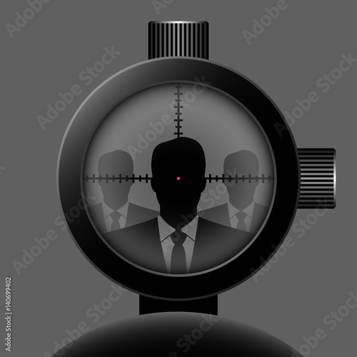 optical sight. Vector