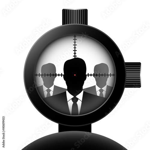 optical sight. Vector