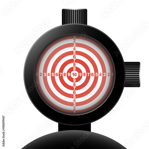 optical sight. Vector