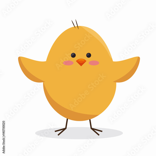 cute little chick icon vector illustration design
