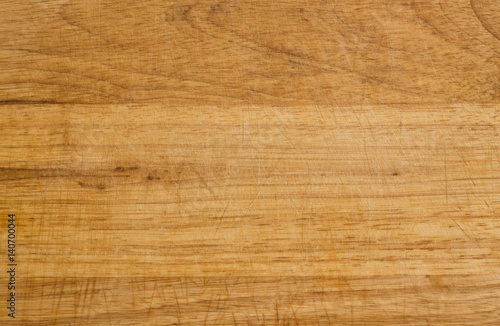 Old Wooden Cutting Kitchen Board Background Texture Close Up.