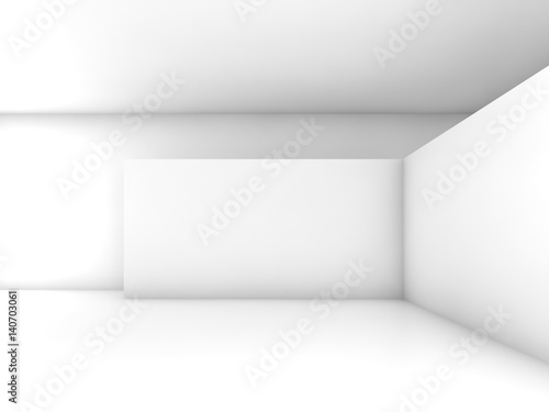 Abstract white empty interior, 3d design © evannovostro