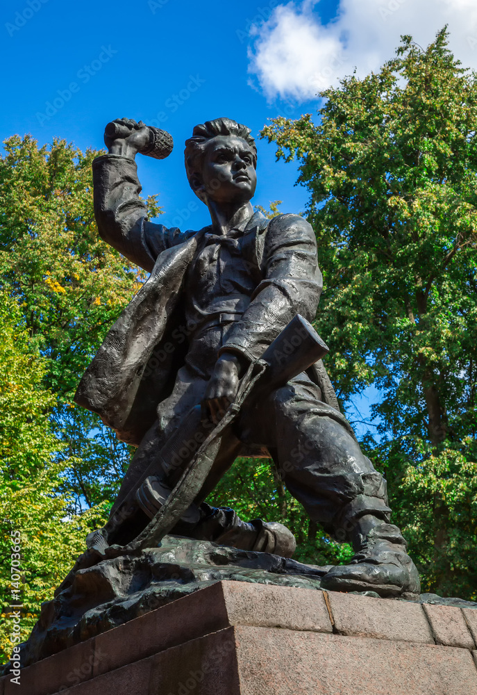 Naklejka premium Monument to M. Kazey, Minsk, Belarus
