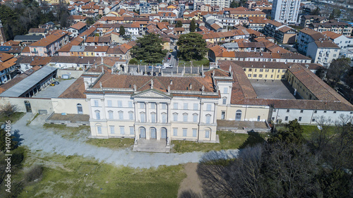 Villa Cusani Tittoni Traversi, vista panoramica, vista aerea, Desio, Monza e Brianza, Milano, Italia photo